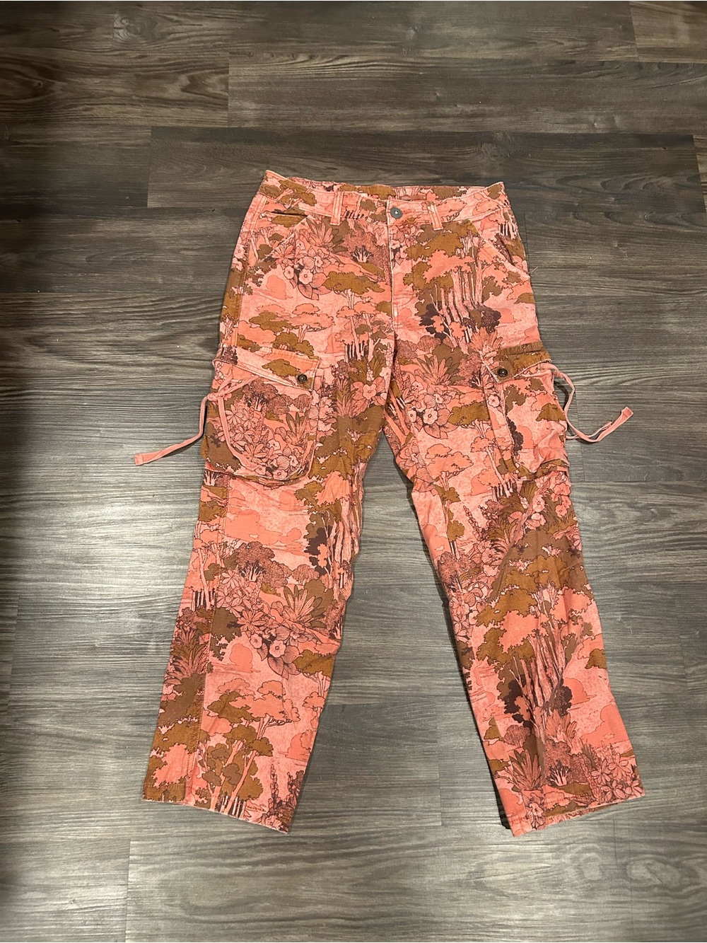 Anthropologie Pink Cargo Pants
